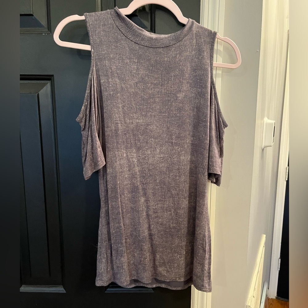 Charcoal gray blouse